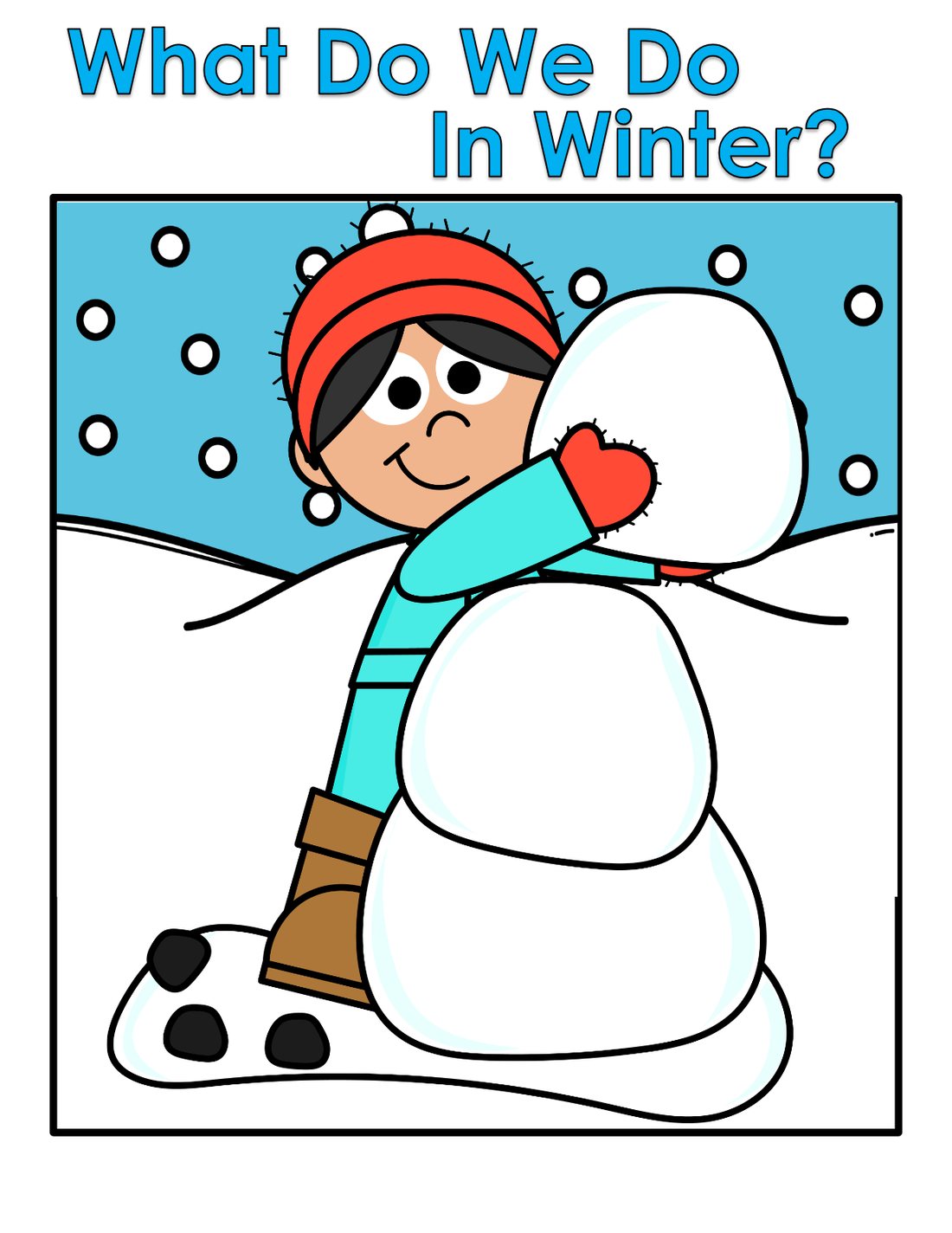 What Do We Do In Winter? interactive adapted book
