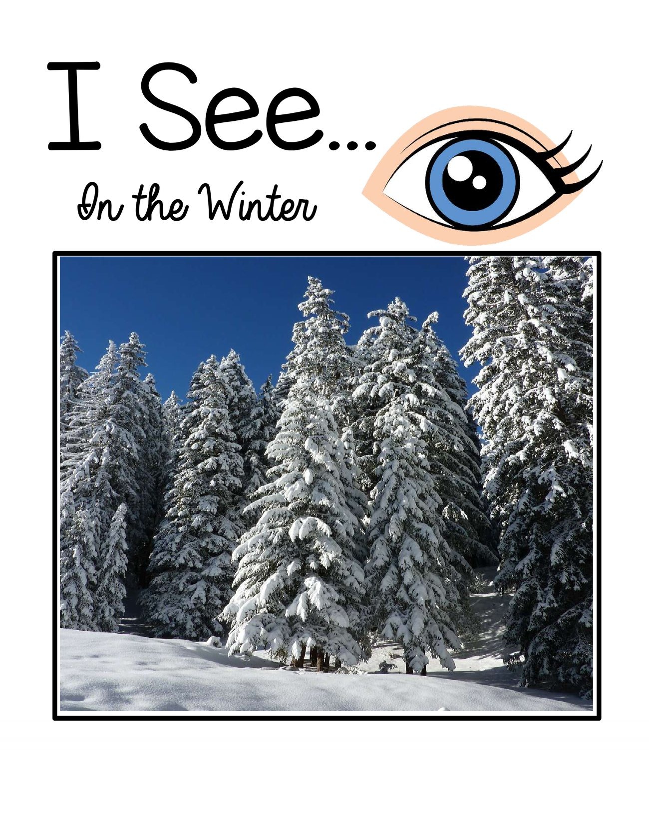 I See… In the Winter digital adapted book for special education