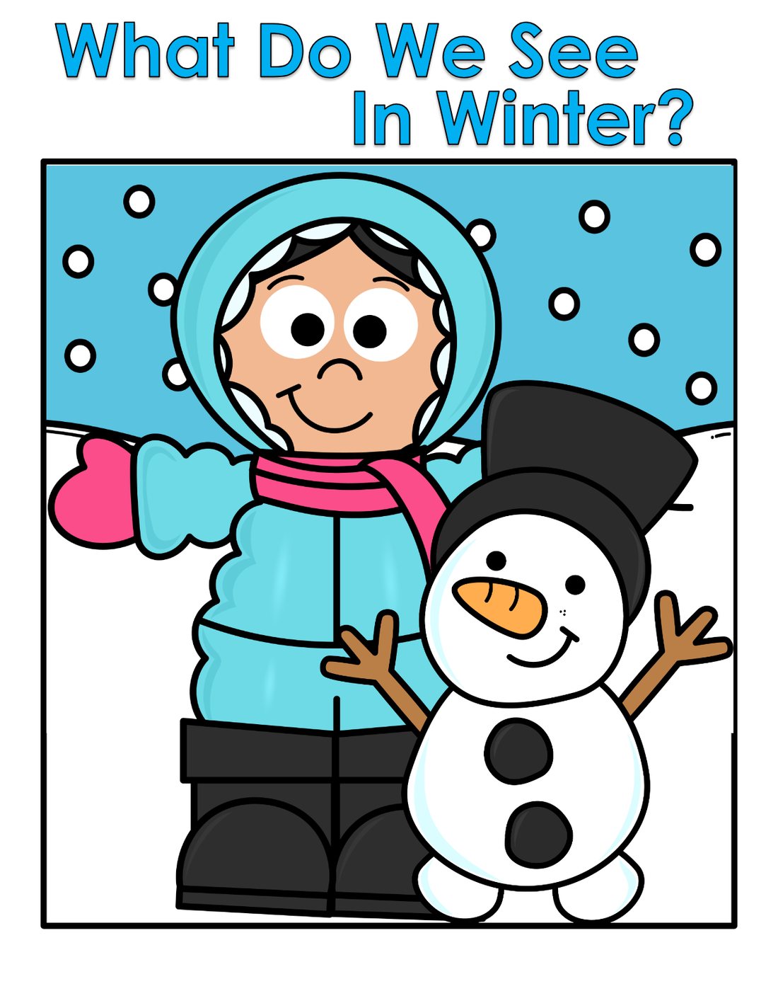 What Do We See In Winter? interactive adapted book