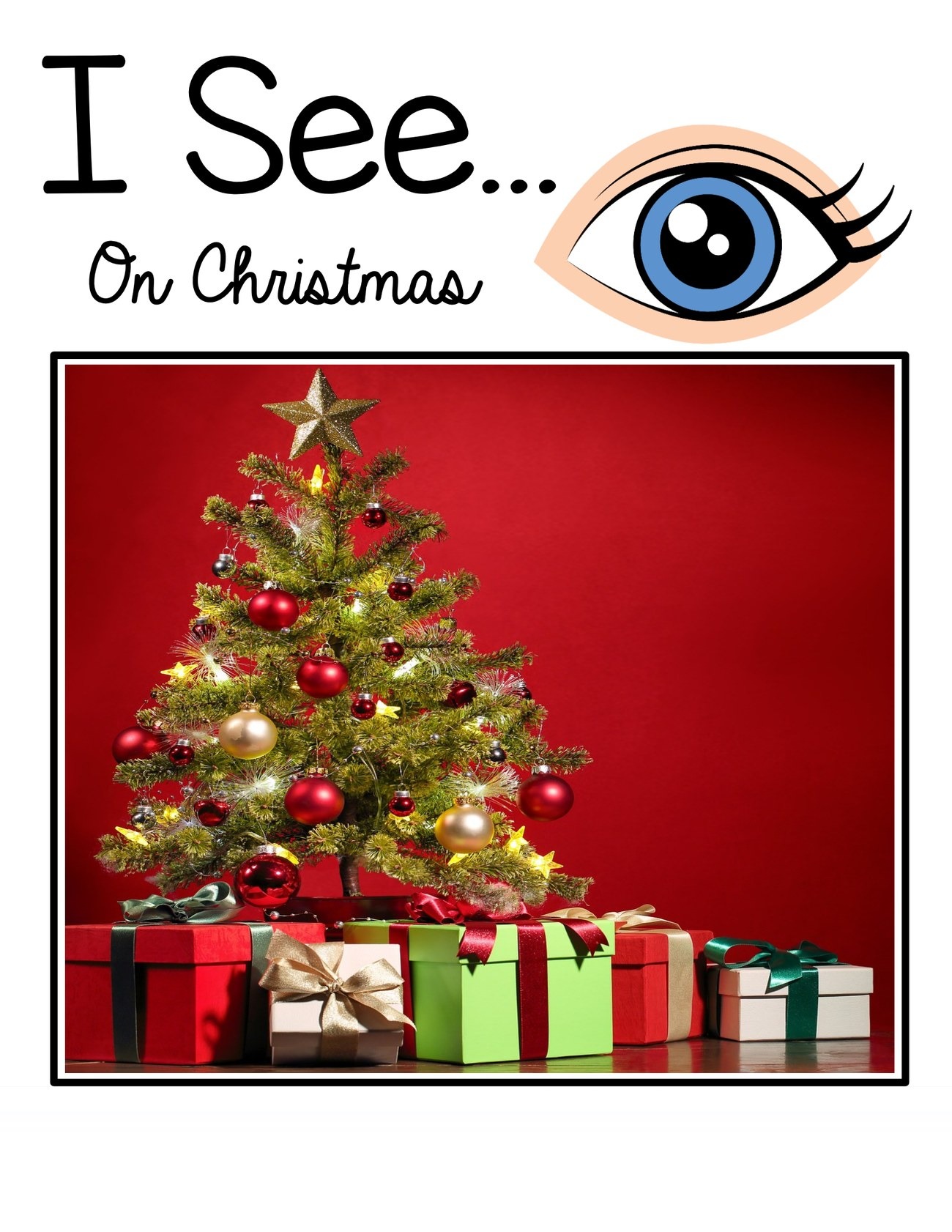 I See… On Christmas digital adapted book for special education