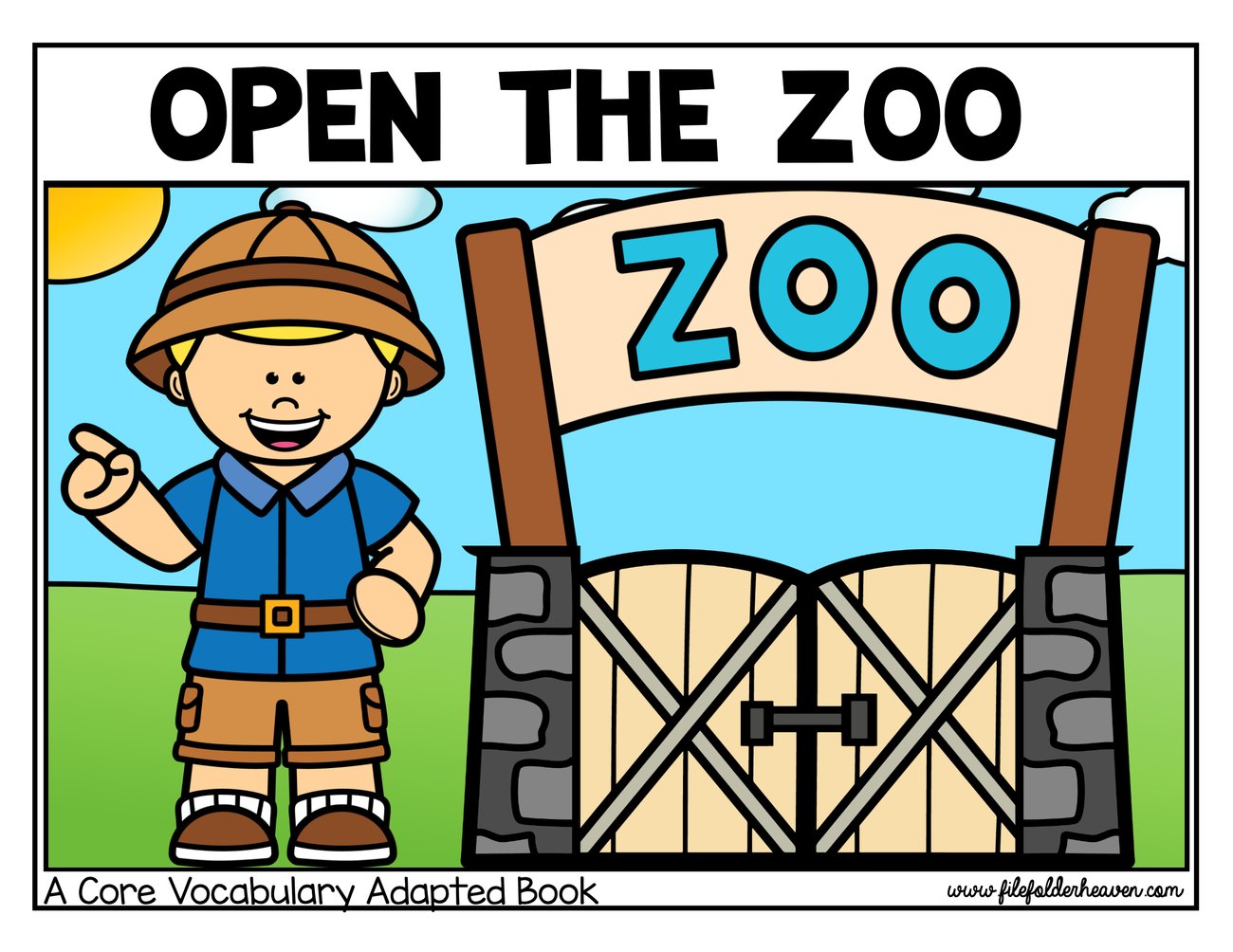 Open the Zoo interactive adapted book
