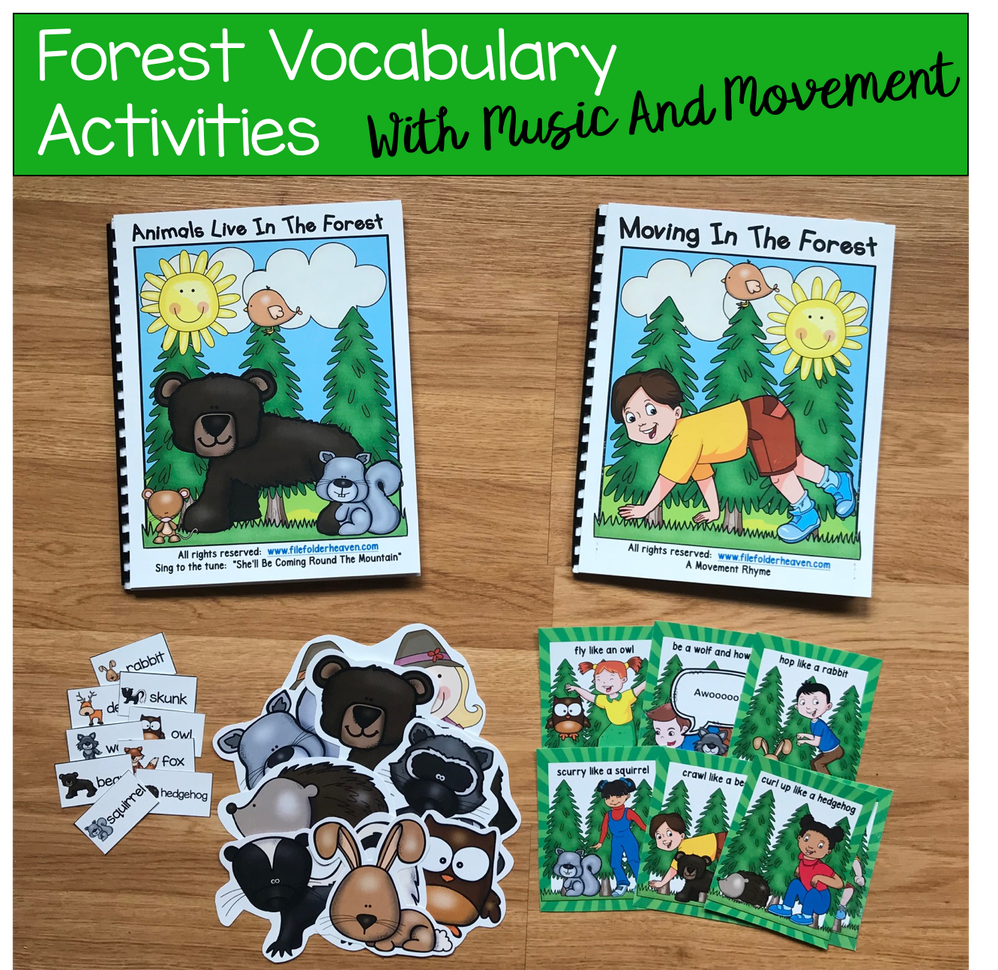 "Animals Live in the Forest" Adapted Song Book