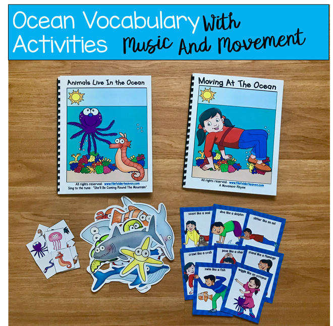 "Animals Live in the Ocean" Adapted Song Books