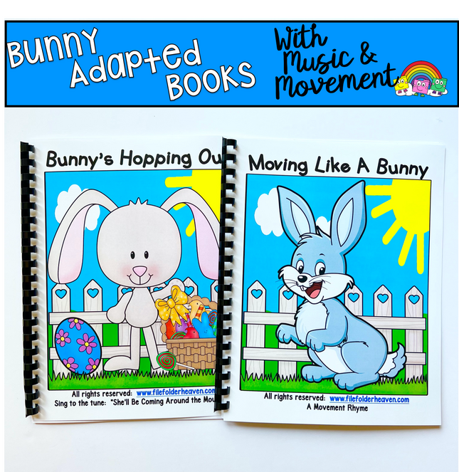 "Bunny's Hopping Out" Adapted Song Book