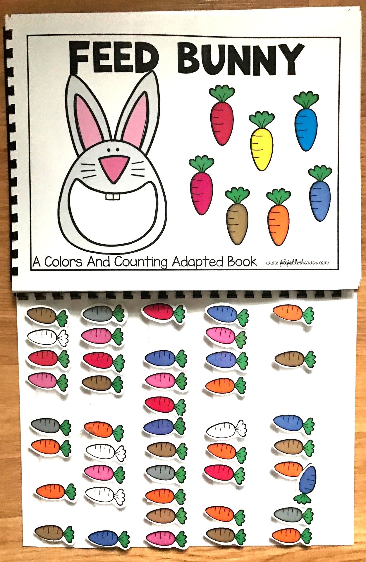 Feed Bunny:  A Colors and Counting Adapted Book