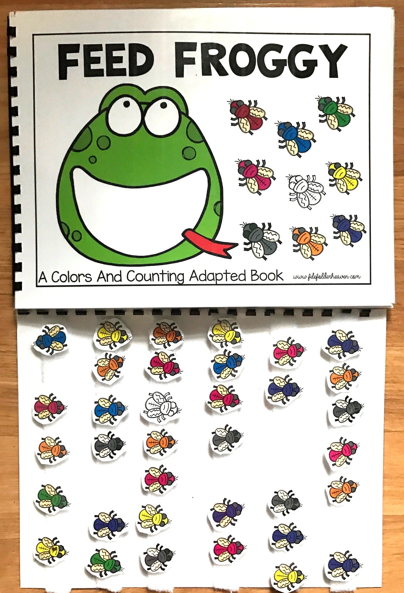 Feed Froggy:  A Colors and Counting Adapted Book