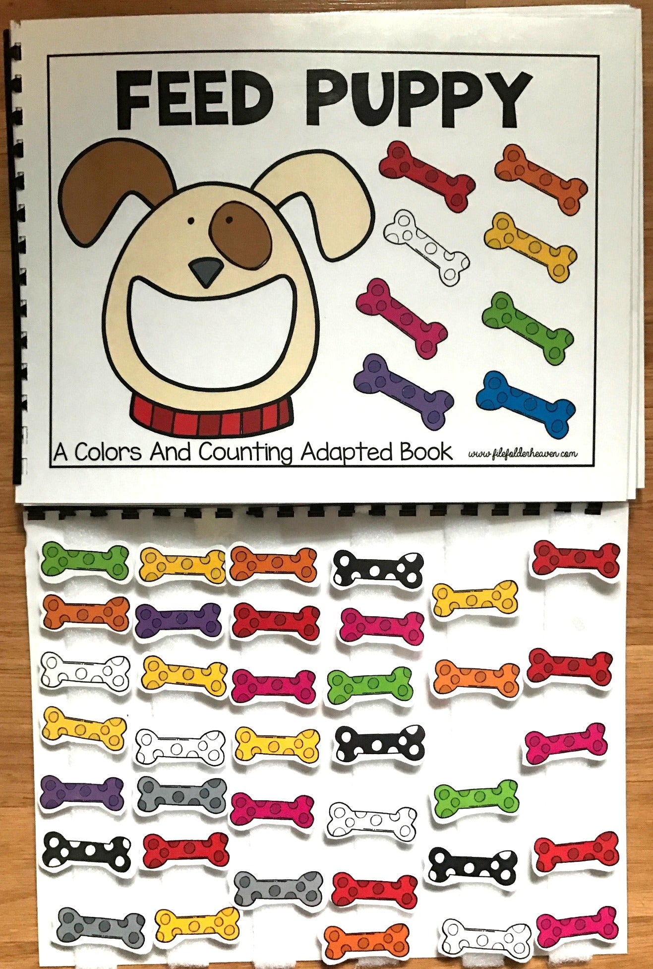 Feed Puppy:  A Colors and Counting Adapted Book