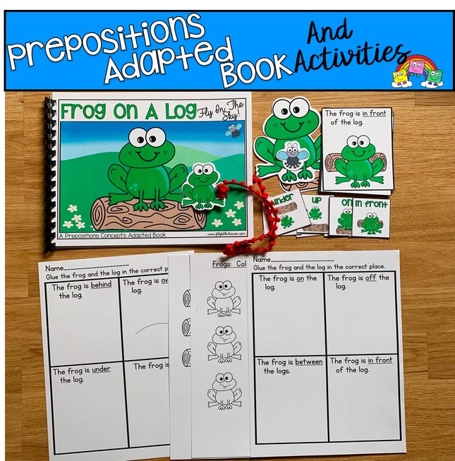 "Frog On A Log: Fly In The Sky!" Prepositions Adapted Book