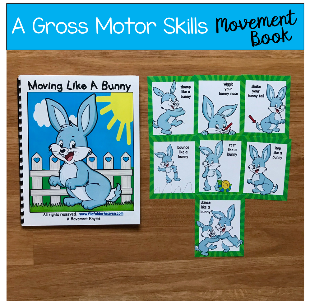 Bunny Themed Movement Book (And Cards!)