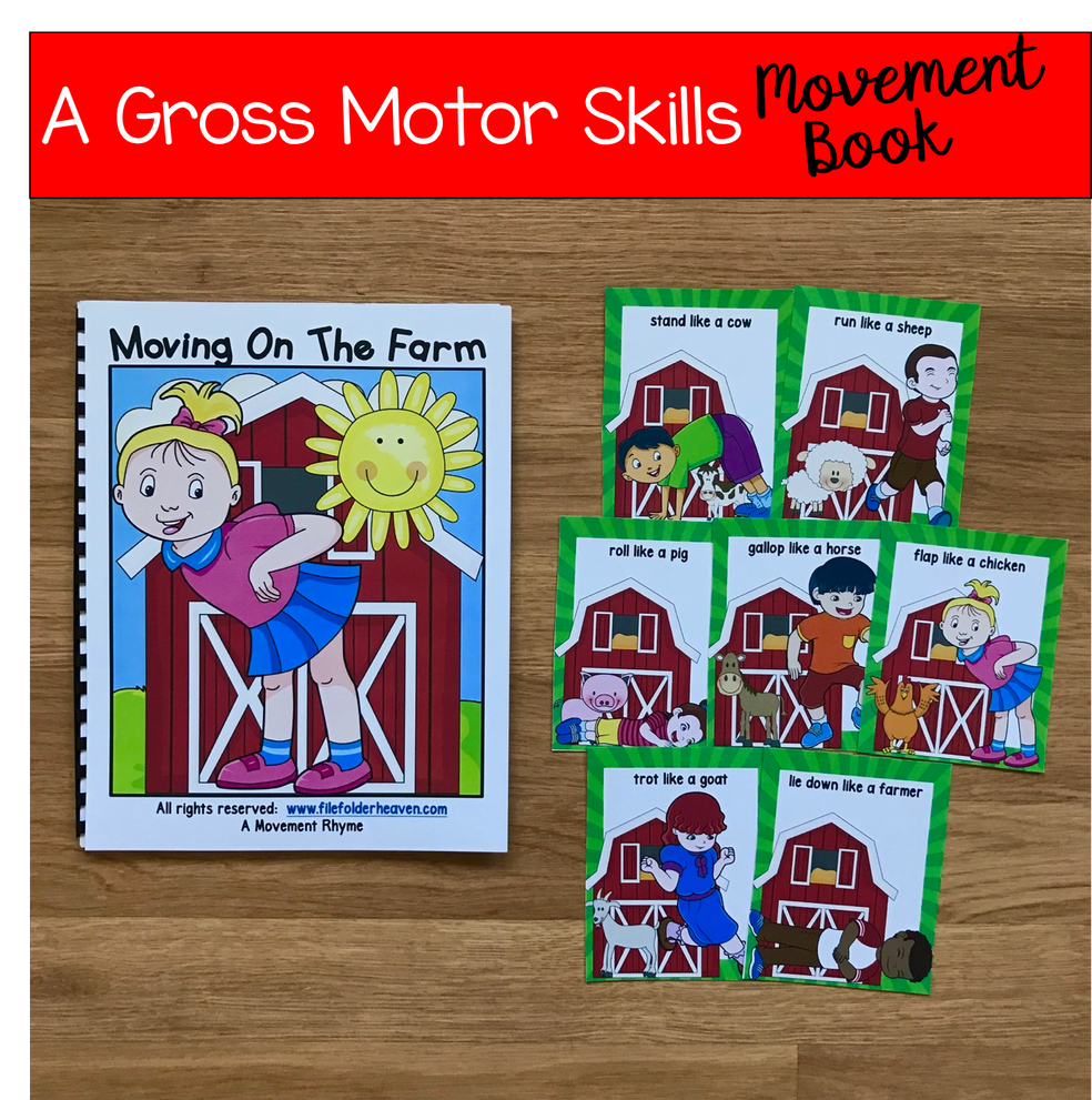 Farm Themed Movement Book (And Cards!)