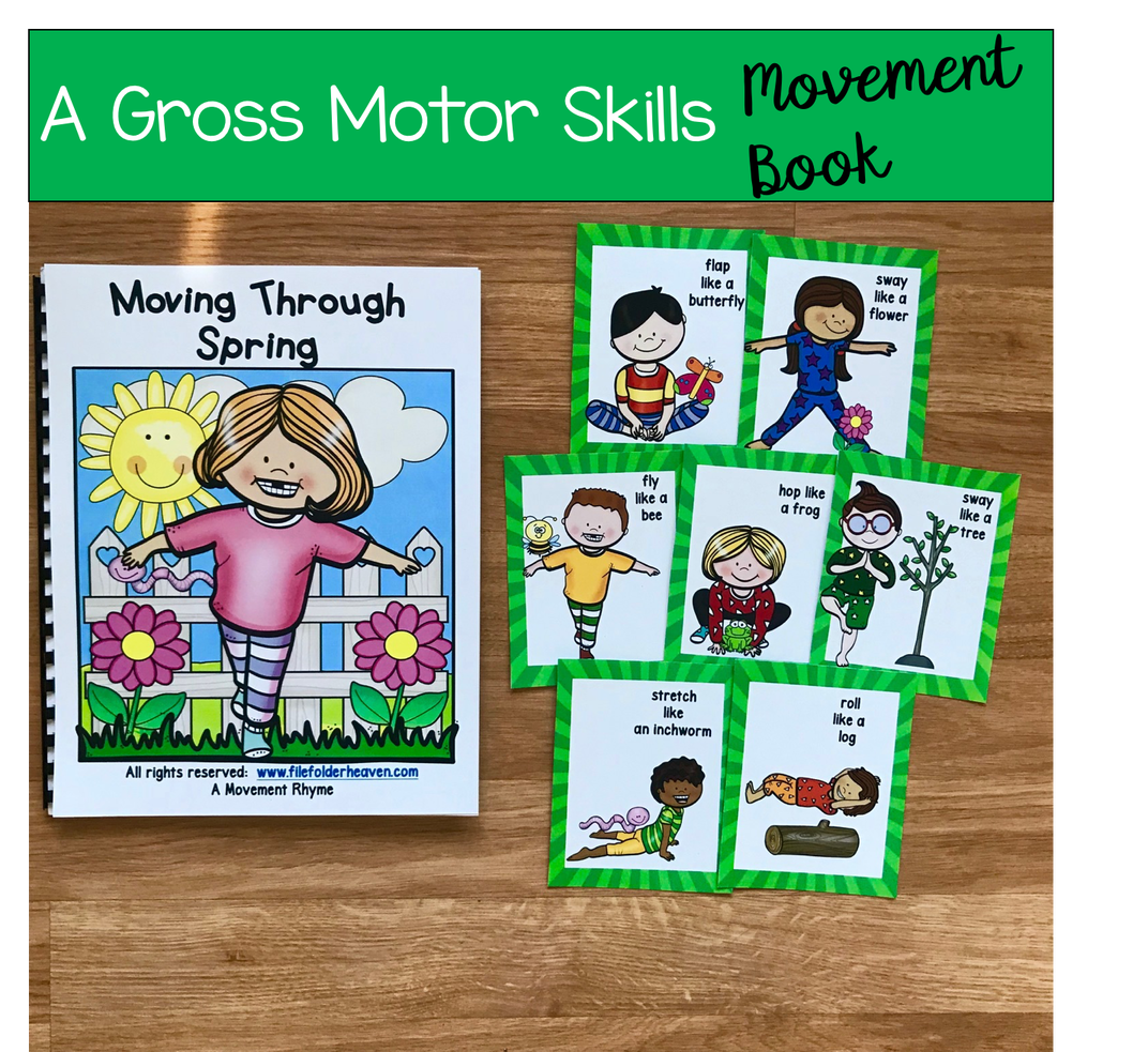 Spring Themed Movement Book (And Cards!)
