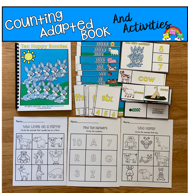 Ten Happy Bunnies Adapted Book And Activities