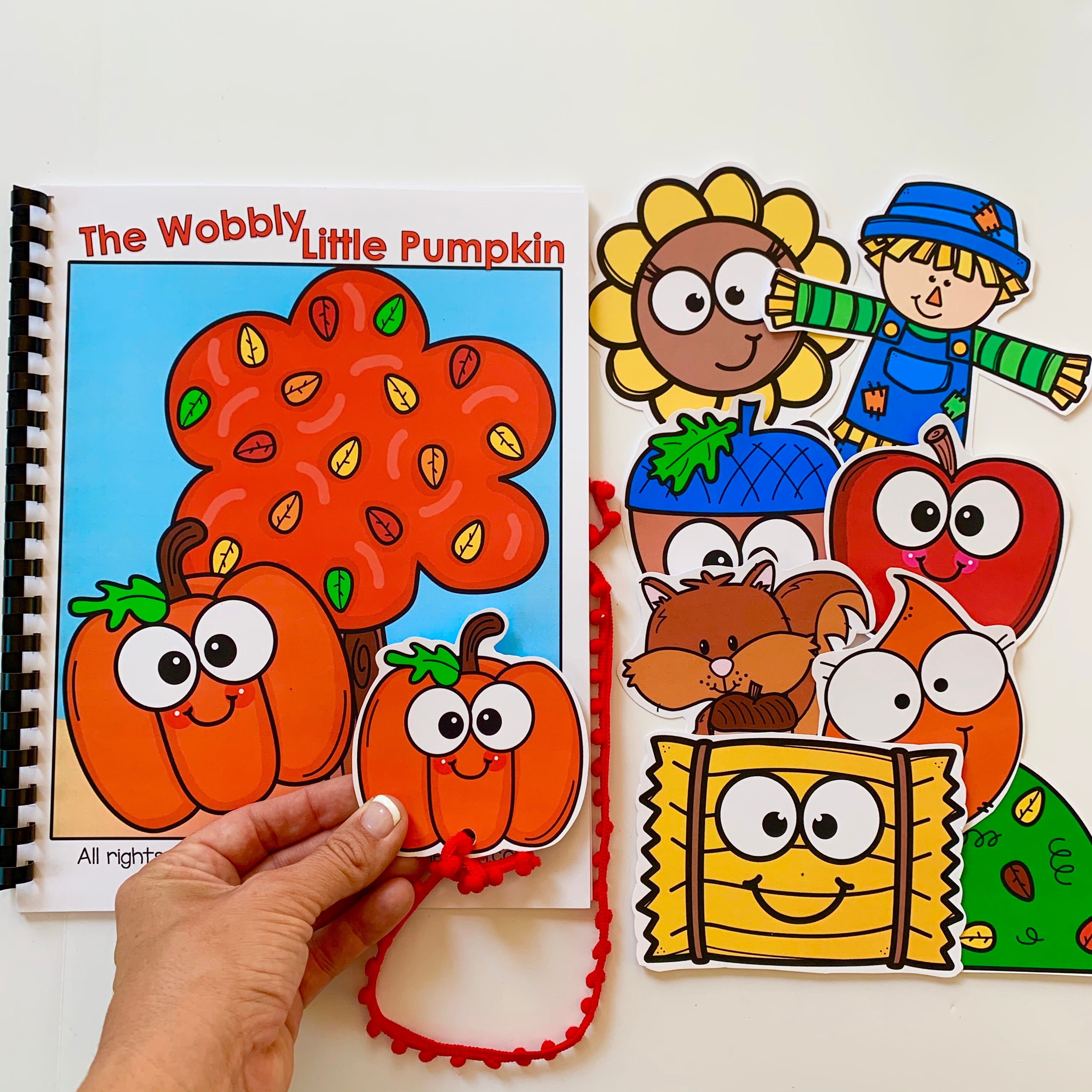"The Wobbly Little Pumpkin" Prepositions Adapted Book