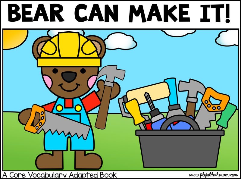 Bear Can Make It! interactive adapted book