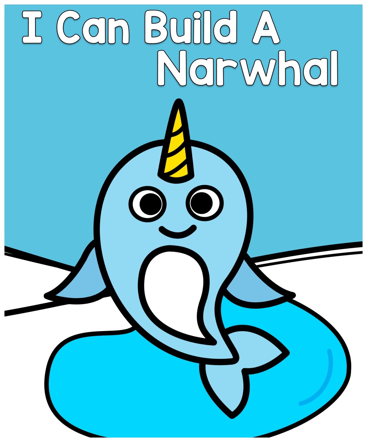 I Can Build a Narwhal interactive adapted book