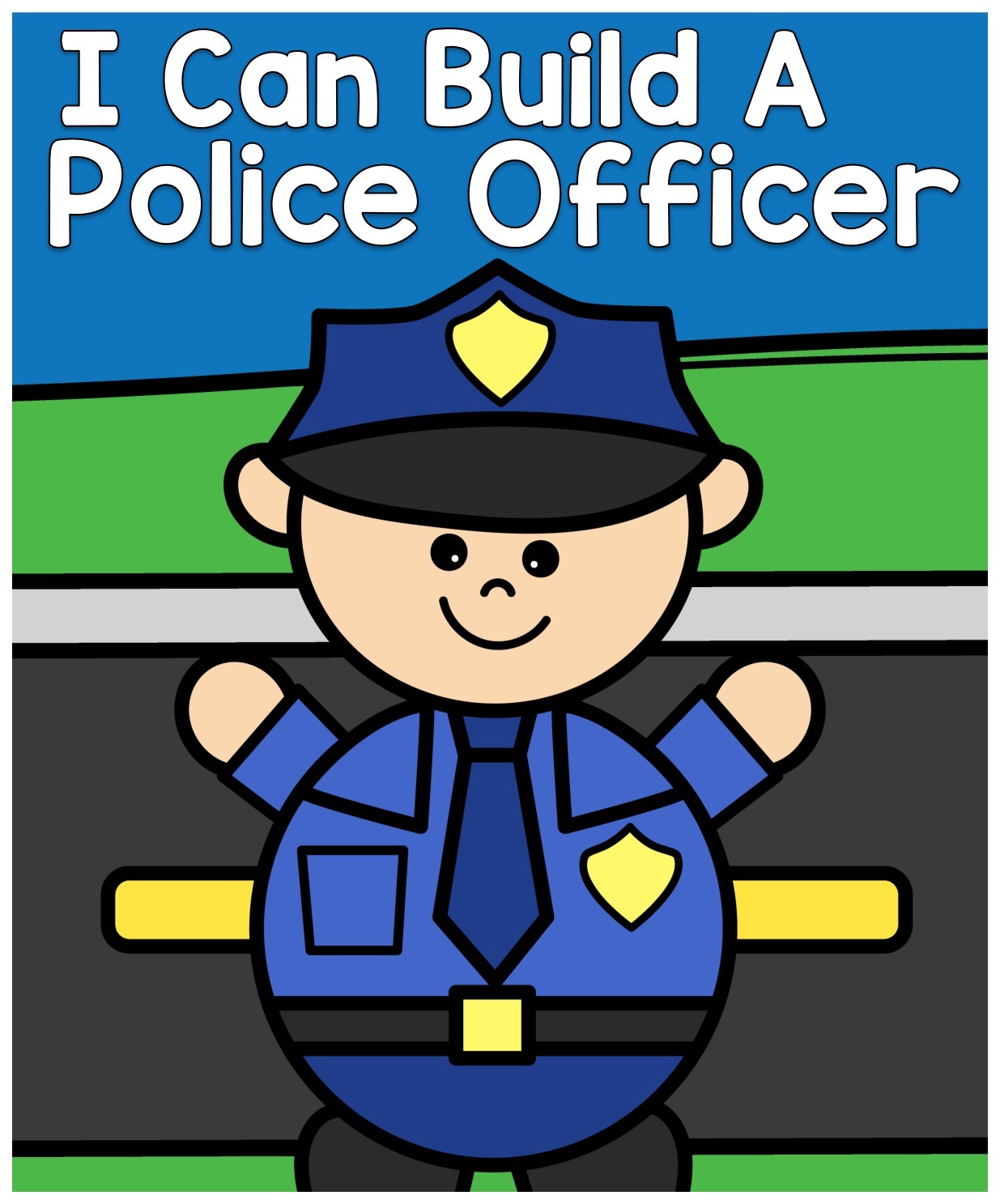 I Can Build a Police Officer interactive adapted book