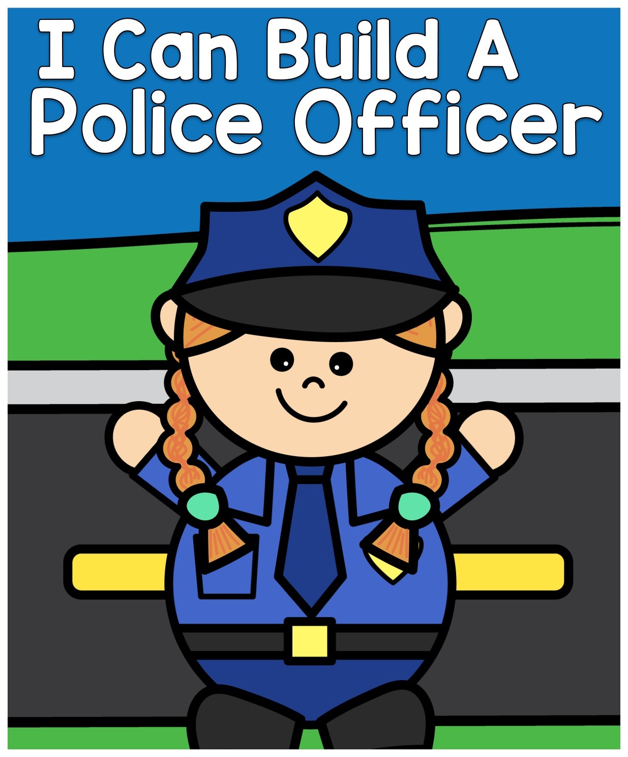 I Can Build a Police Officer 2 interactive adapted book
