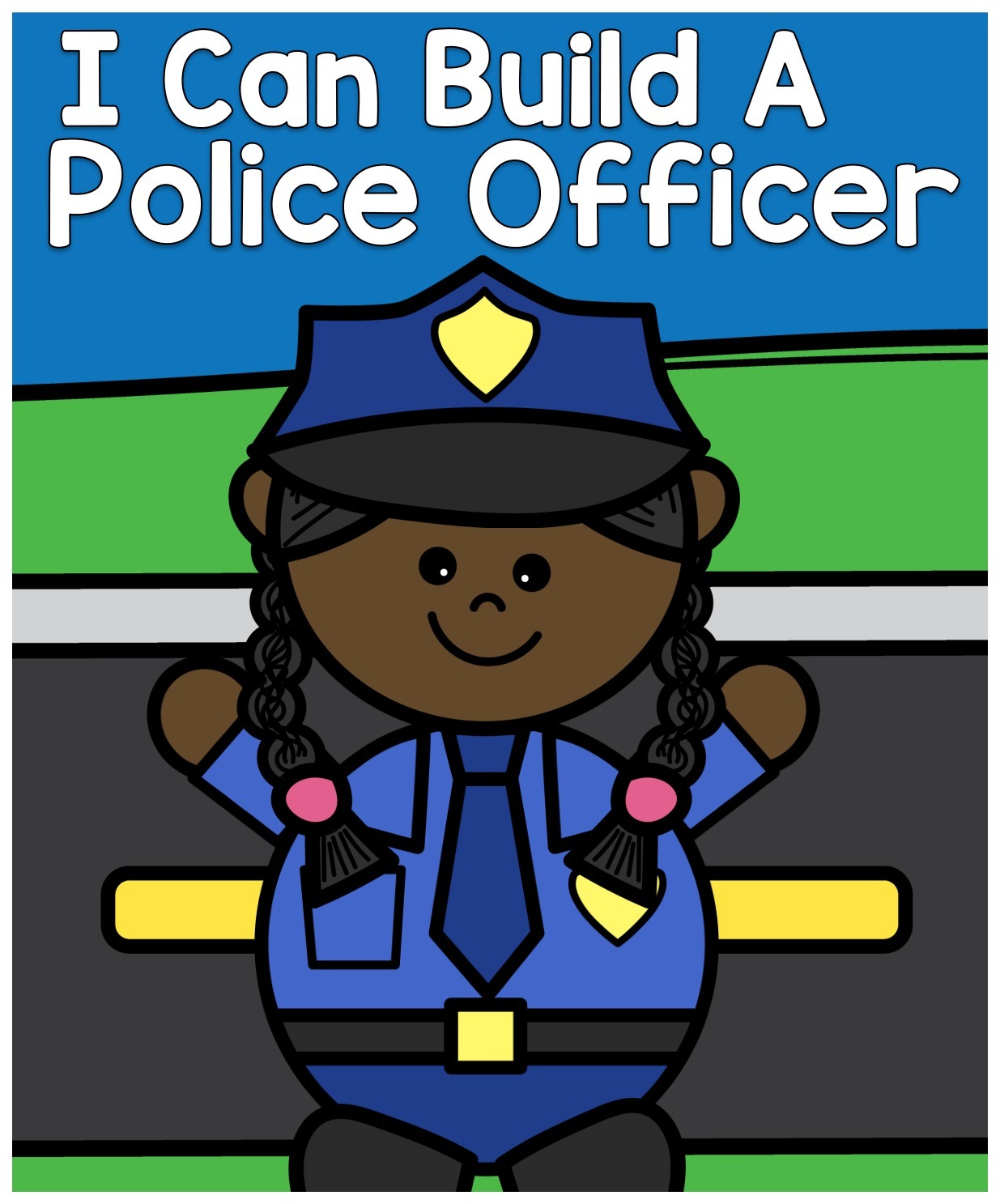 I Can Build a Police Officer 3 interactive adapted book