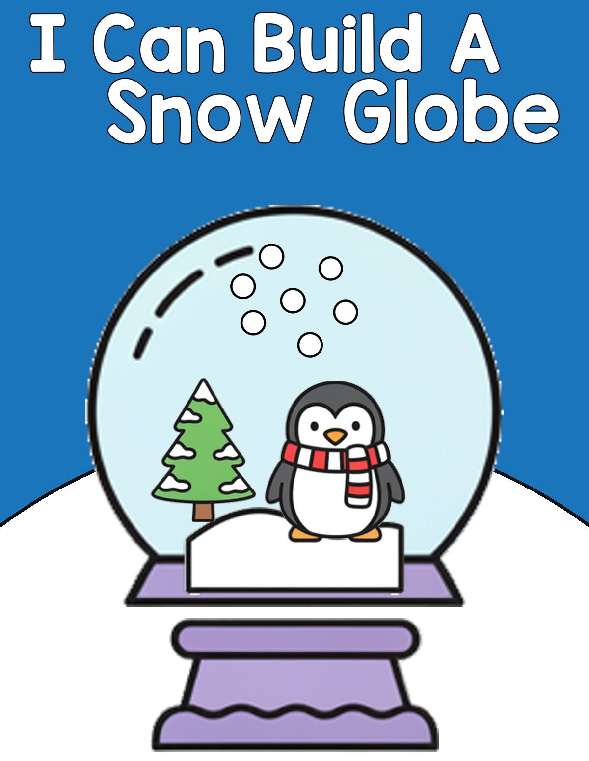 I Can Build a Snow Globe interactive adapted book