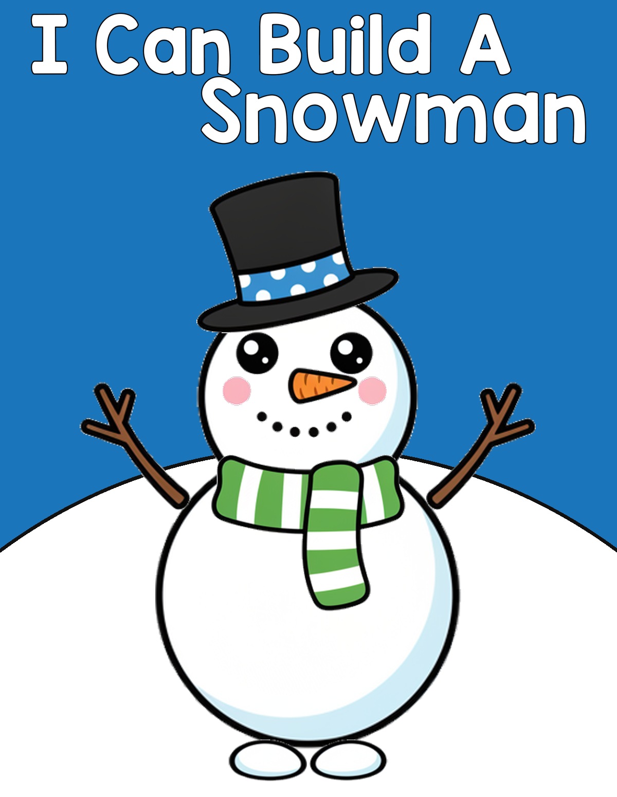 I Can Build a Snowman interactive adapted book