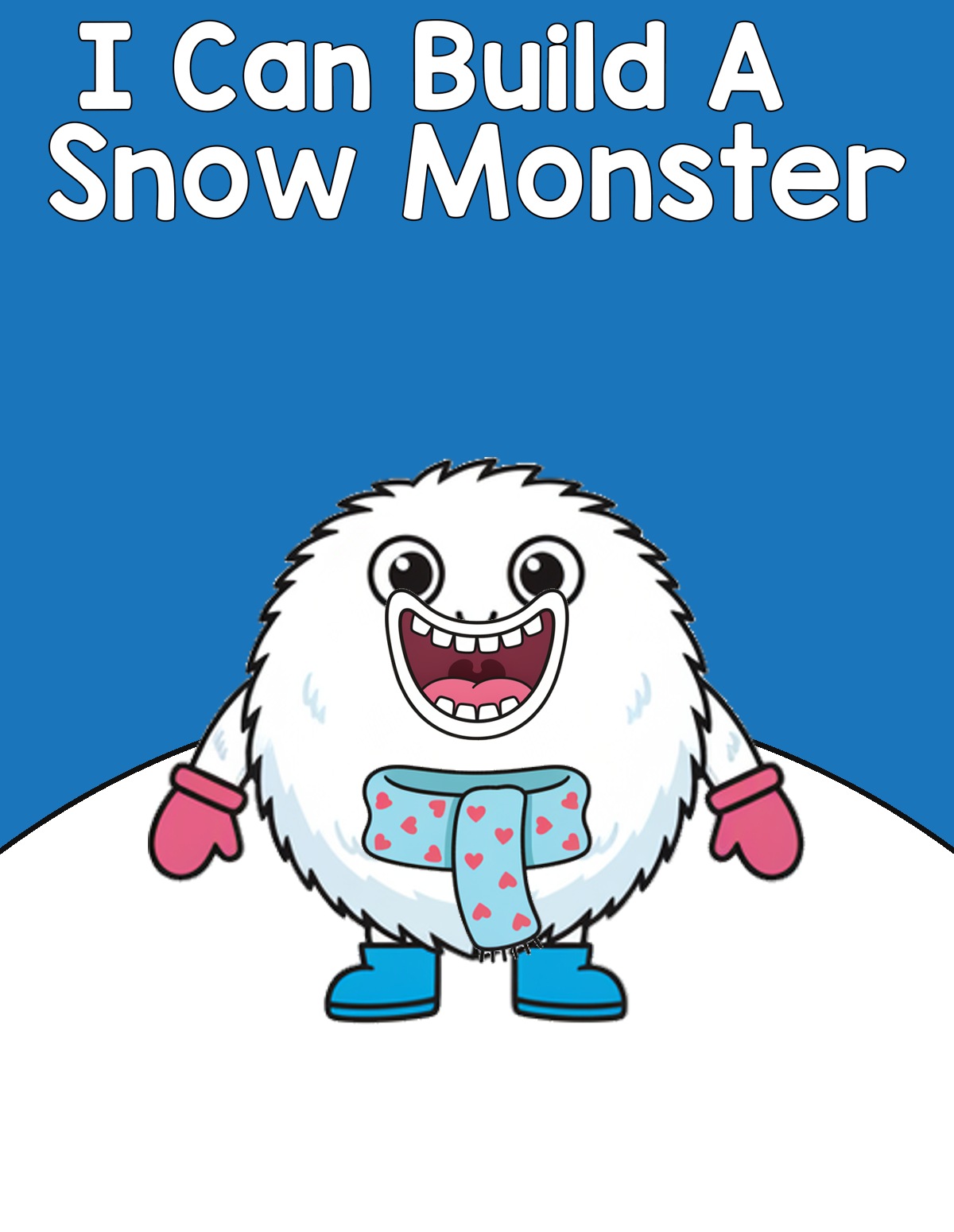 I Can Build a Snow Monster interactive adapted book