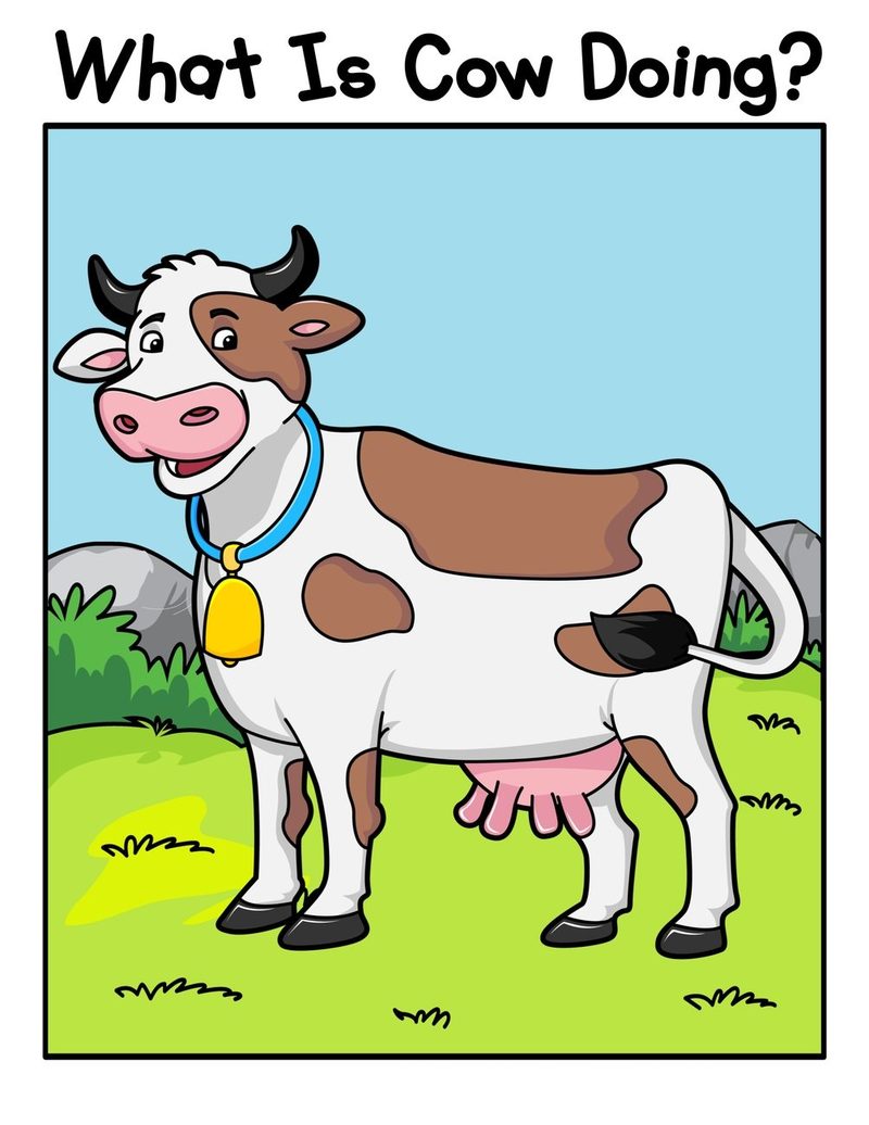 What Is Cow Doing? digital adapted book for special education