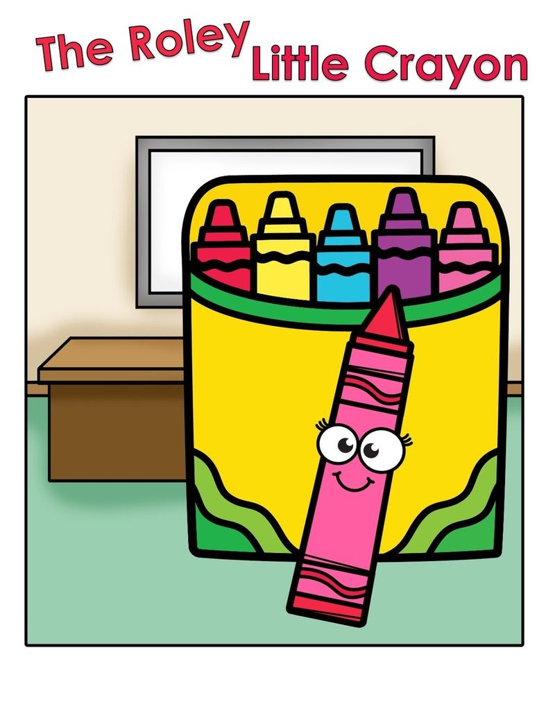 "The Roley Little Crayon" Prepositions Adapted Book