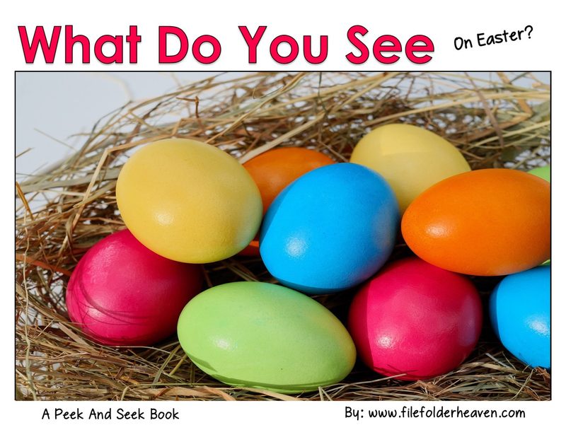 What Do You See On Easter? interactive adapted book