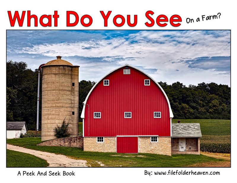 What Do You See On a Farm? interactive adapted book