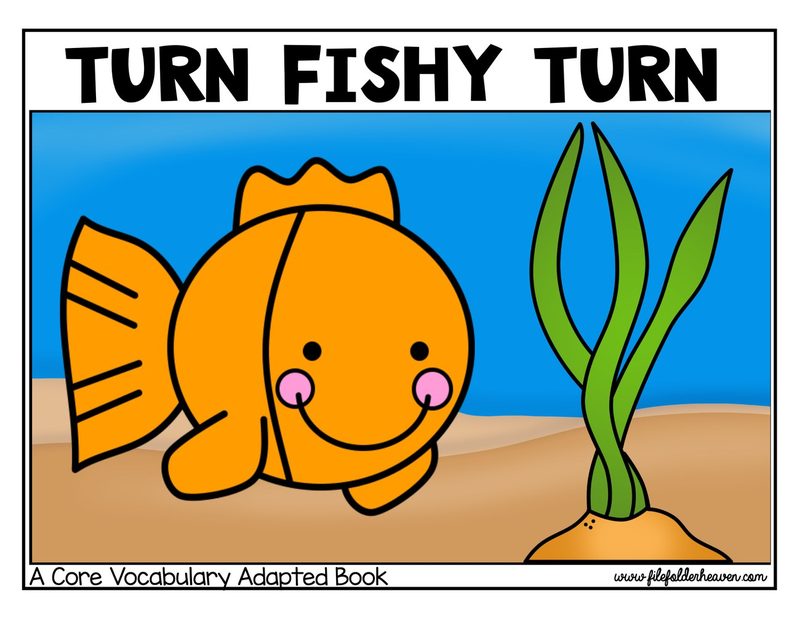 Turn Fishy Turn interactive adapted book