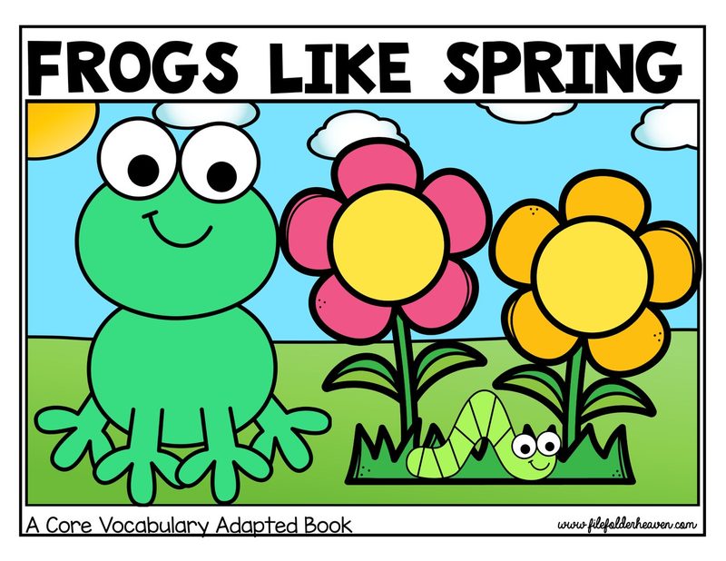 Frogs Like Spring! interactive adapted book