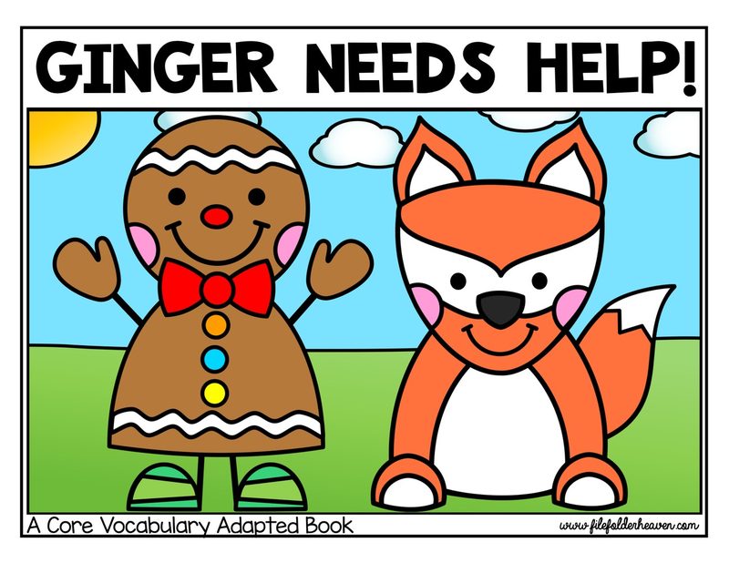 Ginger Needs Help! digital adapted book for special education
