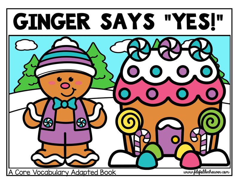 Ginger Says Yes! interactive adapted book