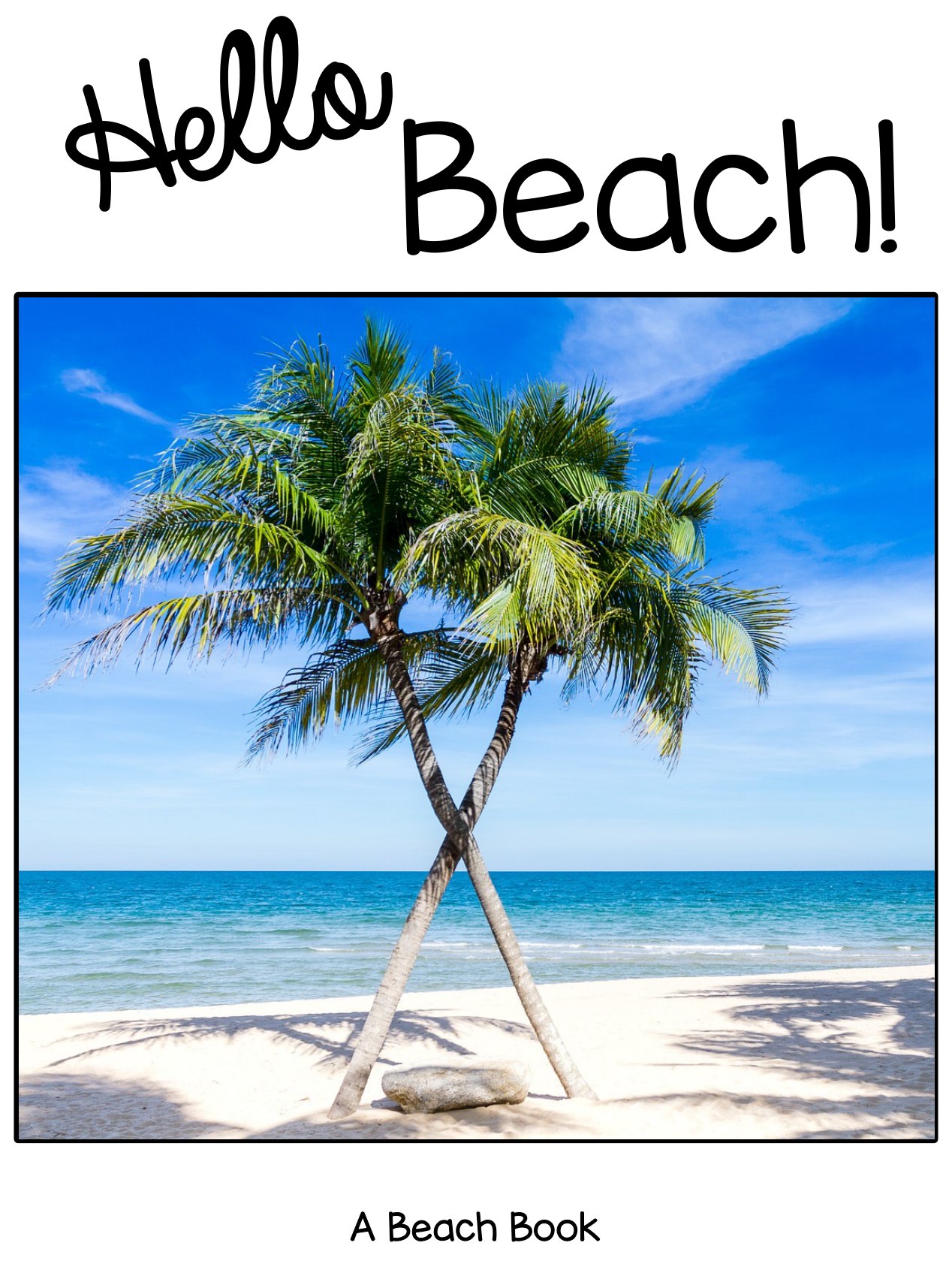 Hello Beach! digital adapted book for special education