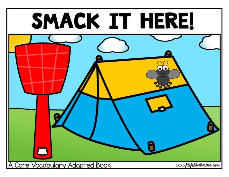 Smack It, Here! interactive adapted book