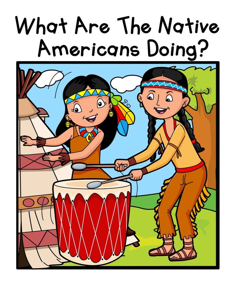 What Are The Native Americans Doing? digital adapted book for special education