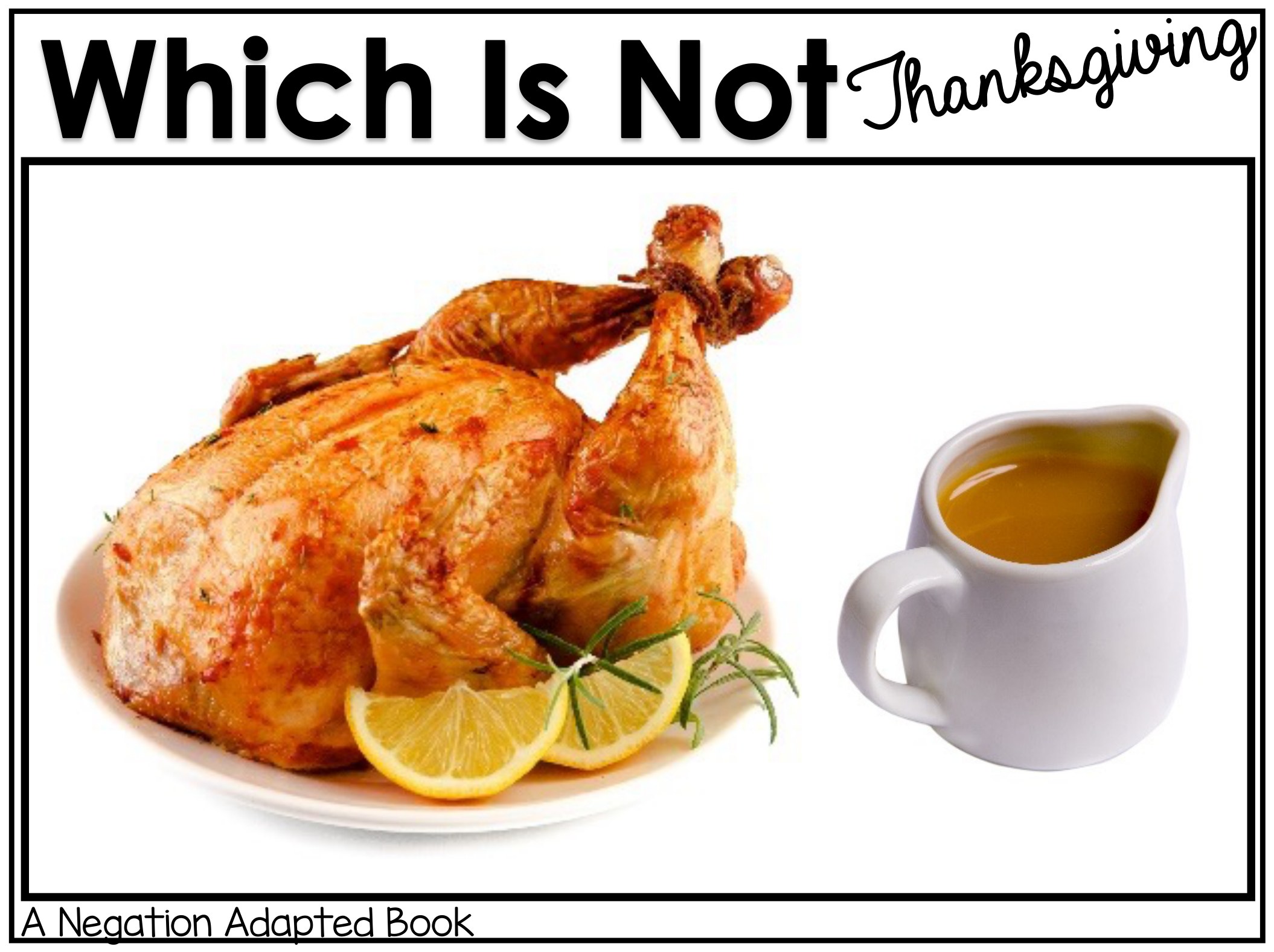 Which Is Not? Thanksgiving interactive adapted book