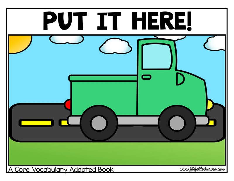 Put It Here! interactive adapted book