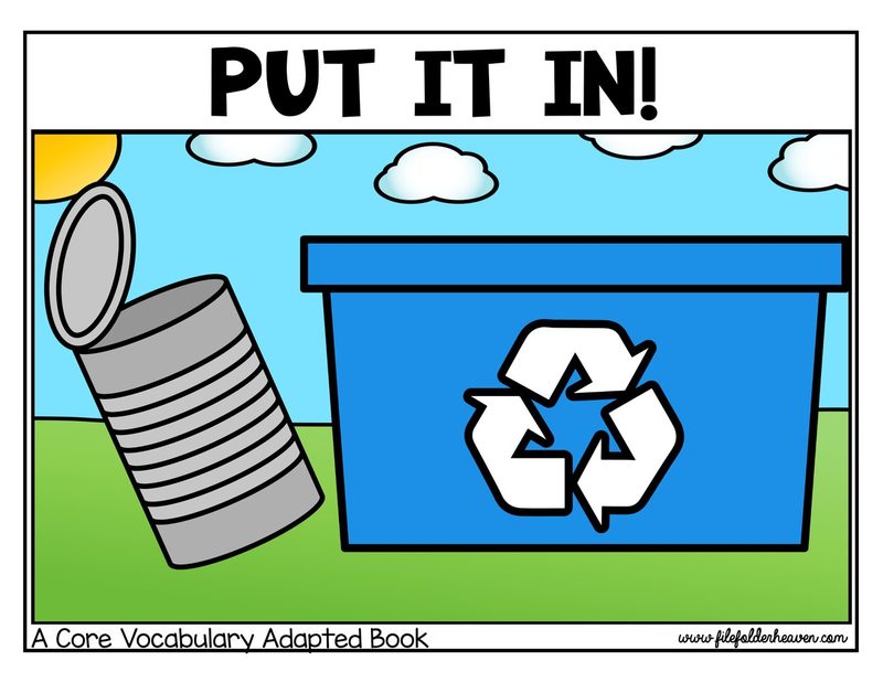 Put It In! interactive adapted book