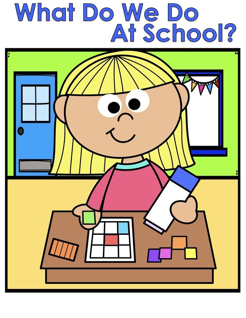 What Do We Do At School? interactive adapted book