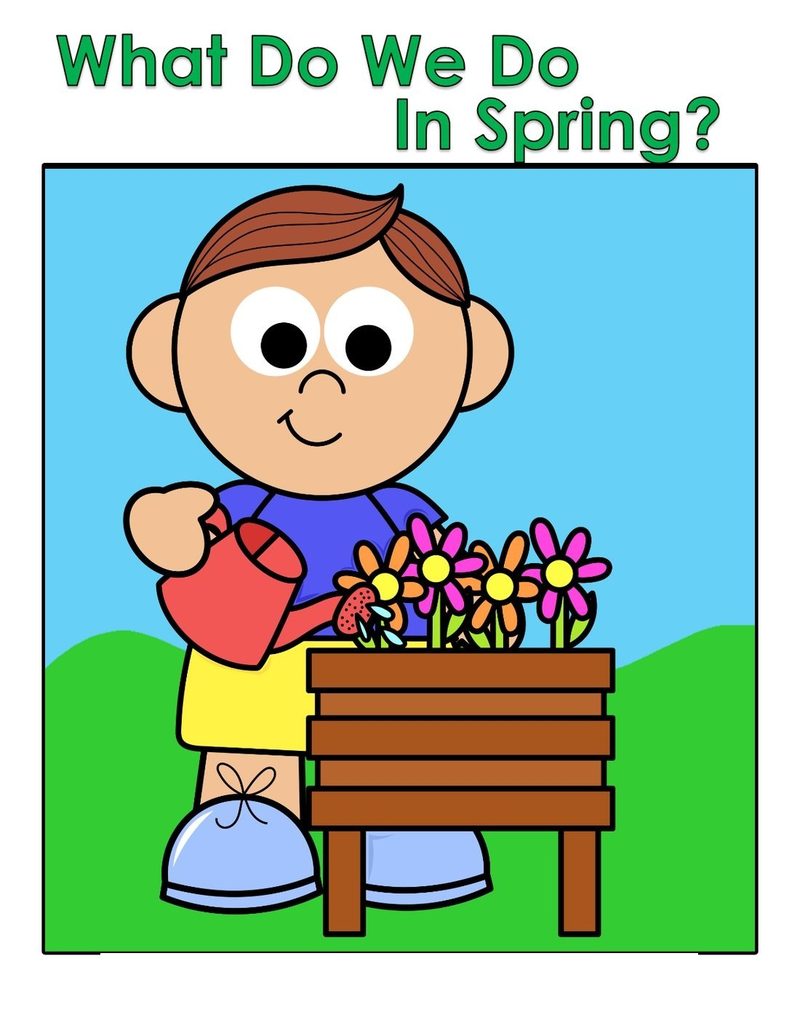 What Do We Do In Spring? interactive adapted book