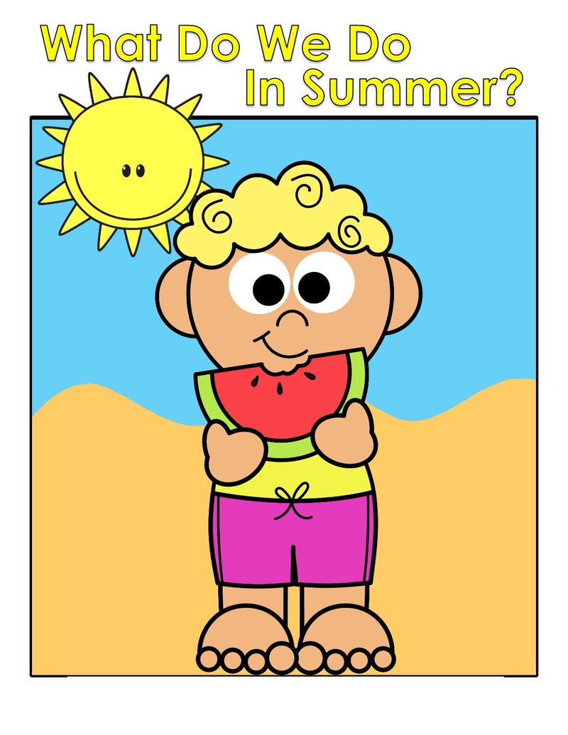What Do We Do In Summer? interactive adapted book