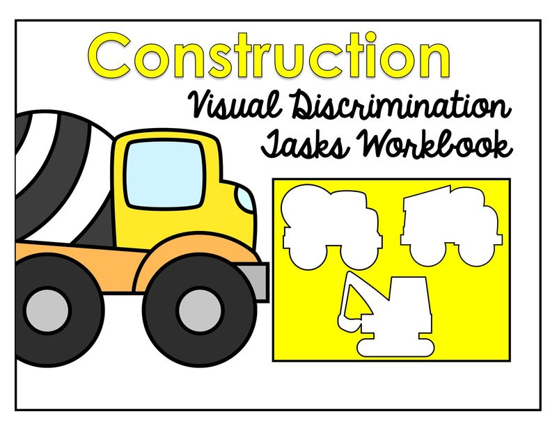Construction: Make a Match digital adapted book for special education