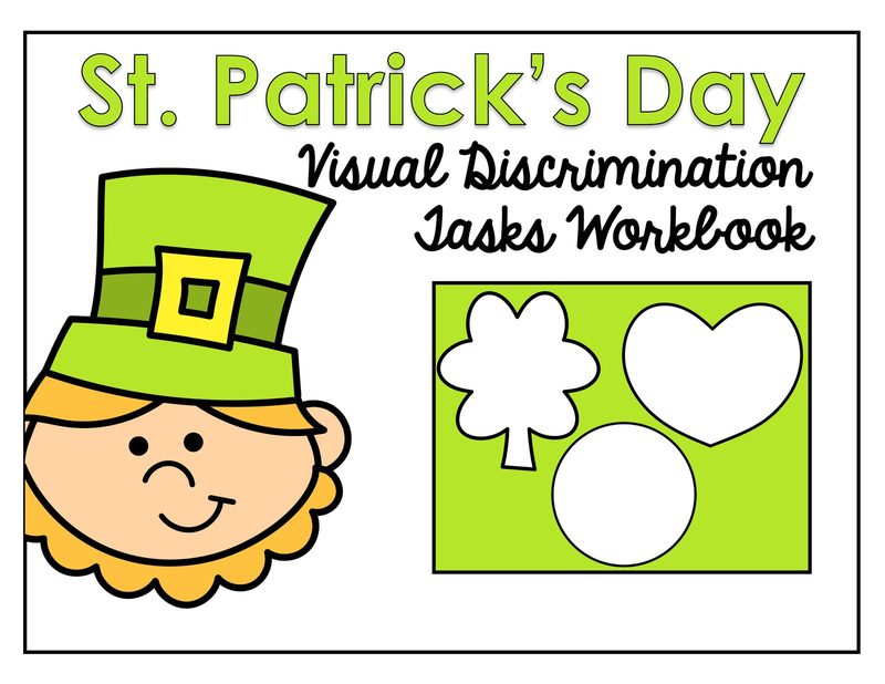 St. Patrick's Day: Make a Match digital adapted book for special education