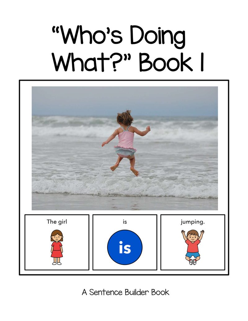 Who's Doing What? Book 1 digital adapted book for special education