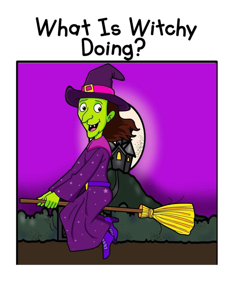 What Is Witchy Doing? digital adapted book for special education