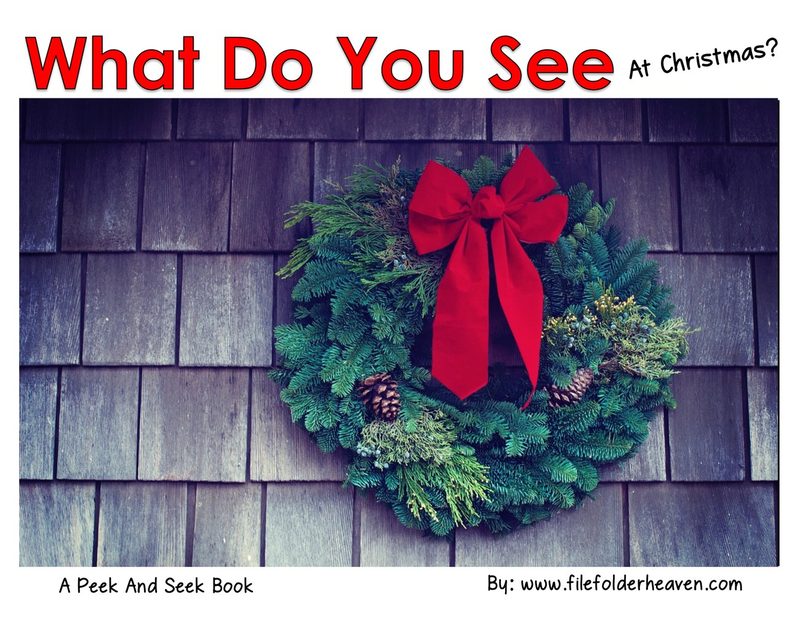 What Do You See At Christmas? interactive adapted book