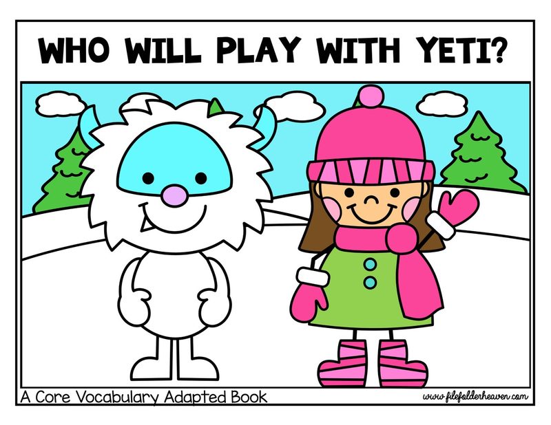 Who Will Play With Yeti? interactive adapted book